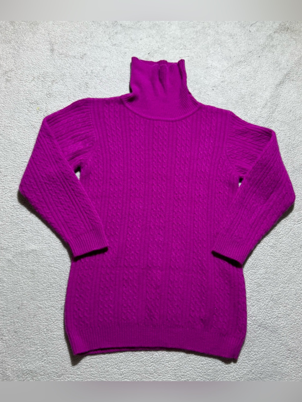 Petite Sophisticate Sweater Womens P Turtleneck Lambs Wool Angora Tunic Pullover